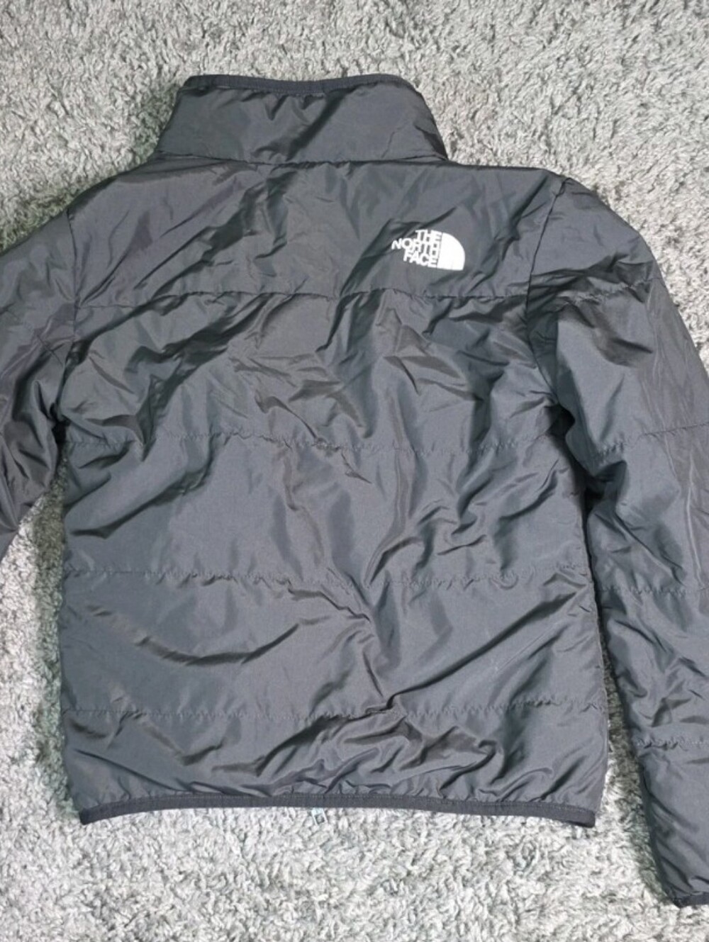 THE NORTH FACE Girl's Reversible Shasta Black Jacket Size M 10 - Picture 2 of 9
